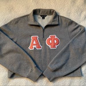 Alpha Phi cropped sweatshirt